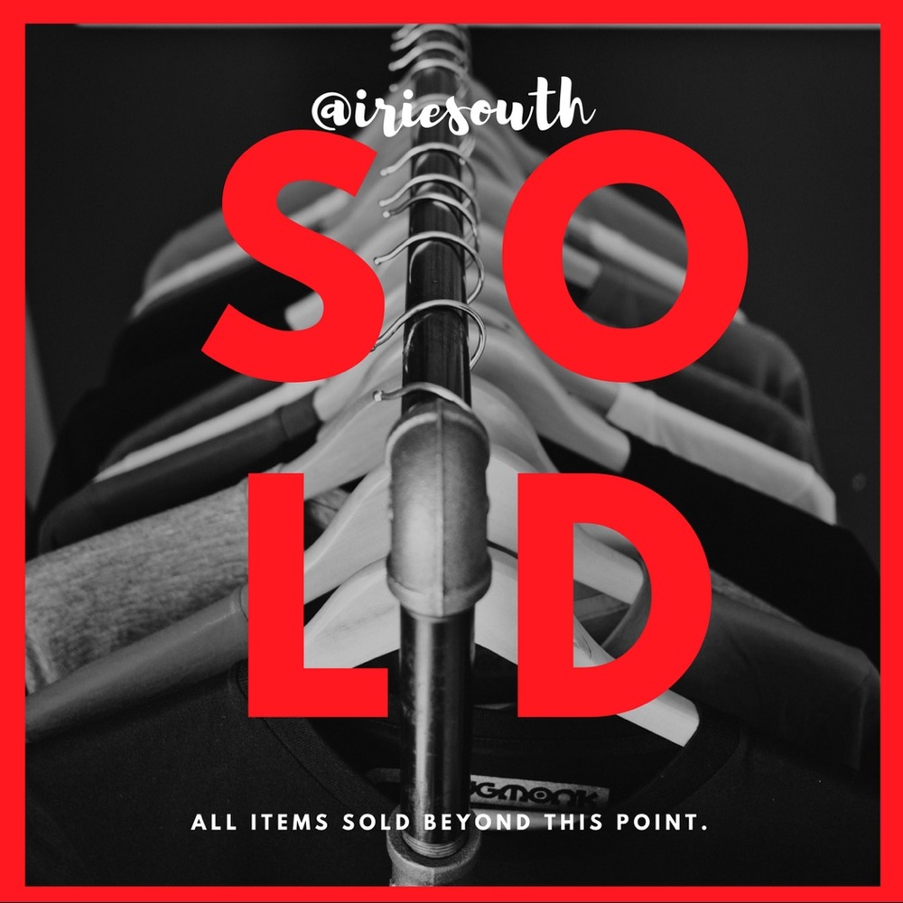 ❌❌SOLD BEYOND THIS POINT❌❌